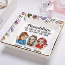 Gift For Bestie,Gift For Sisters,Gift For Women,Gifts For Colleagues,Funny - Colleagues Friendships May Start At The Workplace - Personalized Ring Dish