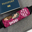 Travel, Happy, Gift For Yourself, Summer - Collect Moments Not Things - Personalized Luggage Handle Wrap