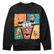 Gift For Father,Gift For Grandpa,Dad - Children,Happy - Comic Style Just A Dad And His Girl - Personalized T Shirt