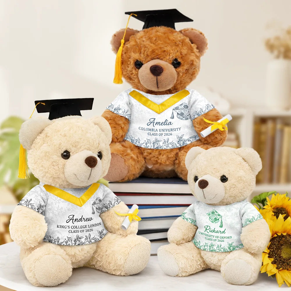Graduation,Happy - Congrats Graduation - Personalized Teddy Bear