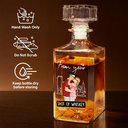 Gift For Couples,Gift For Husband,Gift For Wife,Gift For Boyfriend,Gift For Girlfriend,Funny - Congrats On Being - Personalized Square Whiskey Bottle