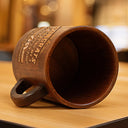 Gift For Brothers, Gift For Bestie, Happy - Congrats On Being My Brother Wood Carving Hand Punch - Personalized Wooden Mug