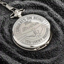 Gift For Brothers,Funny - Congrats On Being My Brother You Lucky Man - Personalized Pocket Watch