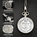 Gift For Brothers,Funny - Congrats On Being My Brother You Lucky Man - Personalized Pocket Watch