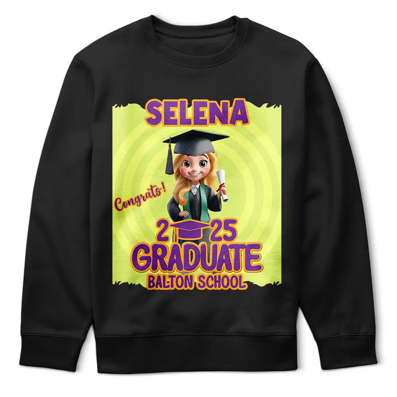 Graduation,Happy - Congratulations Glass Of - Personalized T Shirt