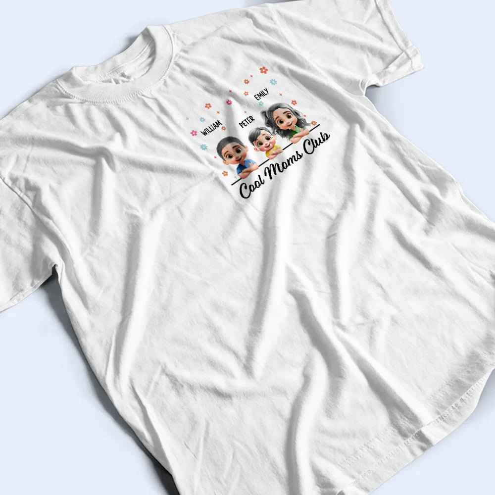Gift For Mother,Love,Mom - Children - Cool Moms Club - Personalized T Shirt