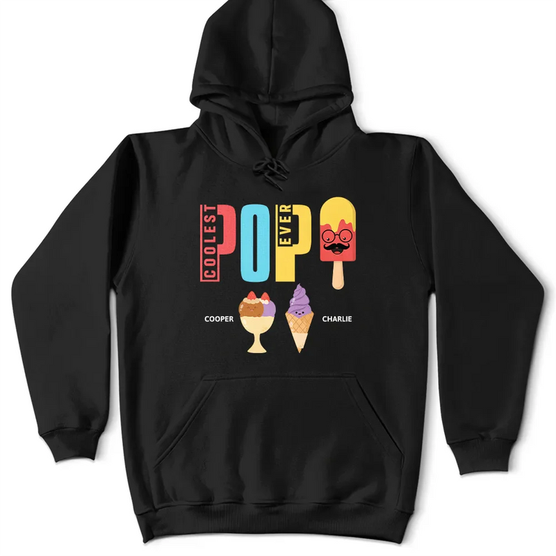 Gift For Grandpa,Gift For Father - Coolest Pop Ever Fun Grandpa Popsicle - Personalized T Shirt
