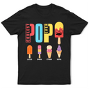 Gift For Grandpa,Gift For Father - Coolest Pop Ever Fun Grandpa Popsicle - Personalized T Shirt