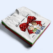 Gift For Grandma,Gift For Mother - Coquette Bow Best Mom Ever - Personalized T Shirt