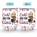 Gift For Sisters,Gift For Bestie,Happy,Gift For Women - Corks Are For Quitters - Personalized Wine Tumbler