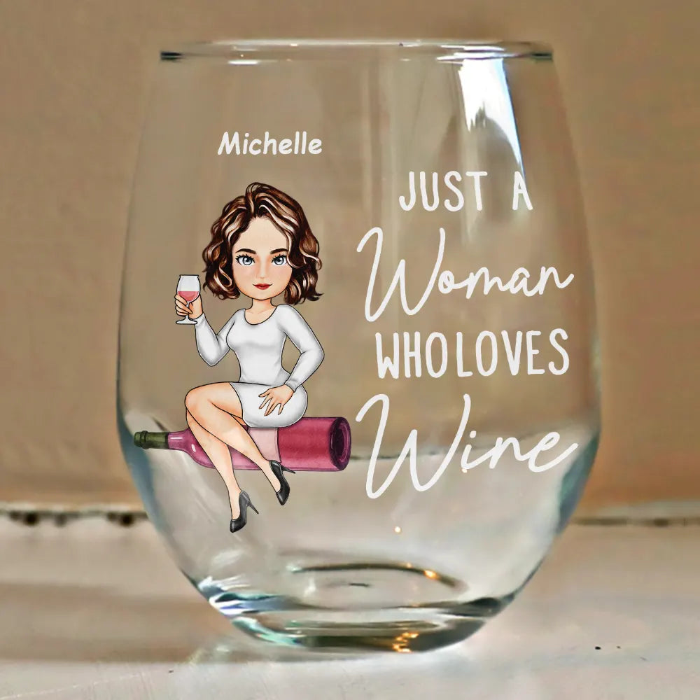 Gift For Women,Funny - Corks Are For Quitters Cartoon Slay Girl - Personalized Stemless Wine Glass