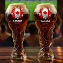 Football (Soccer),Gift For Men,Gift For Yourself,Playful,Summer Soccer Games,Icon - Country Flags Soccer Ball - Personalized Beer Glass