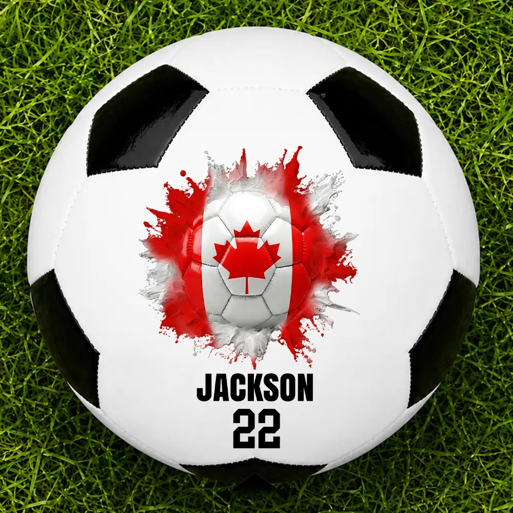 Top Market, Football (Soccer), Gift For Yourself, Confident, Icon - Country Flags Soccer Ball - Personalized Soccer Ball