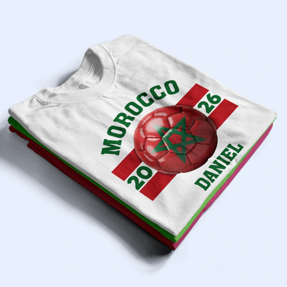 Summer, Football (Soccer), Gift For Men, Gift For Yourself, Playful, Summer Soccer Games, Icon - Country Flags Soccer Ball - Personalized T Shirt