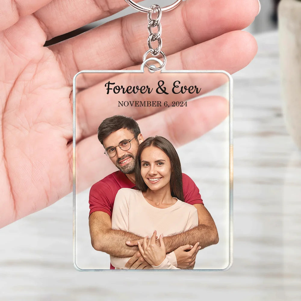 Gift For Couples,Gift For Husband,Gift For Wife,Gift For Boyfriend,Gift For Girlfriend,Family,Love - Couple Anniversary Love Message - Personalized Acrylic Keychain