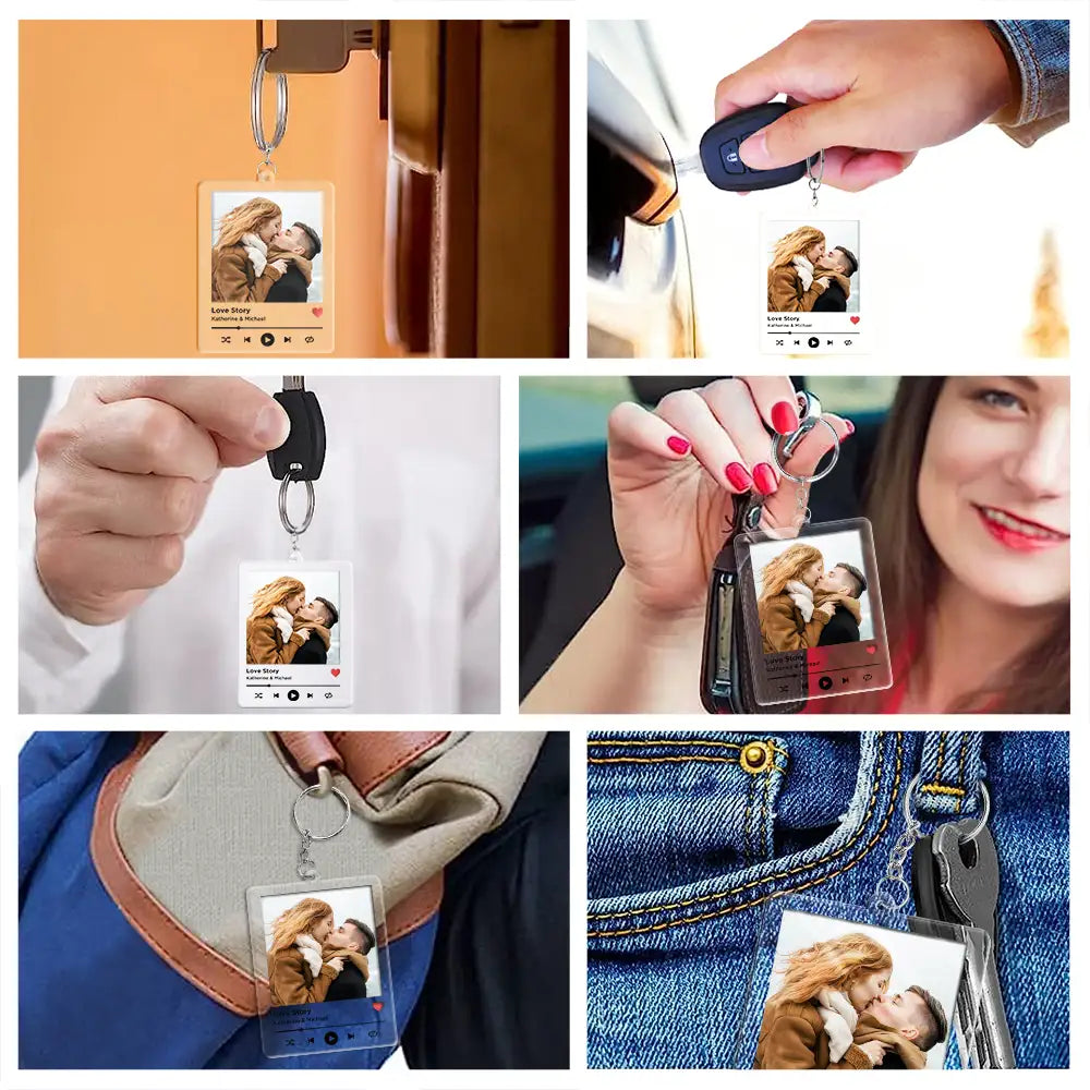 Gift For Couples,Gift For Husband,Gift For Wife,Gift For Boyfriend,Gift For Girlfriend,Family,Love - Couple Anniversary Love Message - Personalized Acrylic Keychain