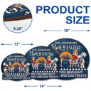 Gift For Couples, Pet Couple, Pet Lovers, Patio, Poolside - Couple 3D Effect Pool & Patio Bar Hope You Brought Alcohol & Dog Treats - Personalized Custom Shaped Wood Sign