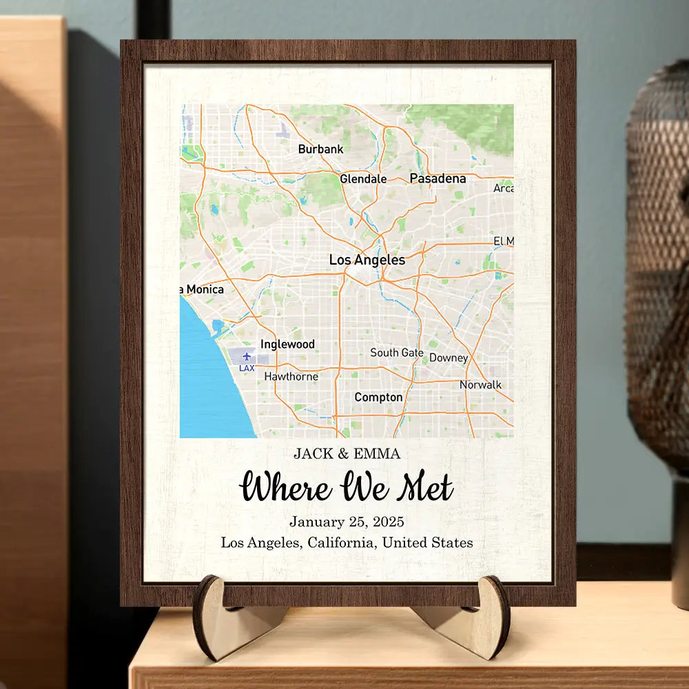 Gift For Couples,Old Couples,Gift For Husband,Gift For Wife,Gift For Boyfriend,Gift For Girlfriend,Love - Couple Anniversary Love Message - Personalized 2-Layered Wooden Plaque With Stand