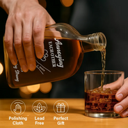 Gift For Couples,Gift For Men,Gift For Boyfriend,Gift For Husband - Couple Annoying Each Other Metal Effect - Personalized Whiskey Bottle