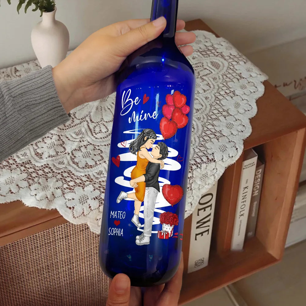 Gift For Couples, Gift For Husband, Gift For Wife, Gift For Boyfriend, Gift For Girlfriend - Couple Be Mine - Personalized Bottle Light