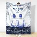 Gift For Couples,Wedding Anniversary,Love - Couple First Anniversary And The Two Shall Become One - Personalized Fleece Blanket, Sherpa Blanket