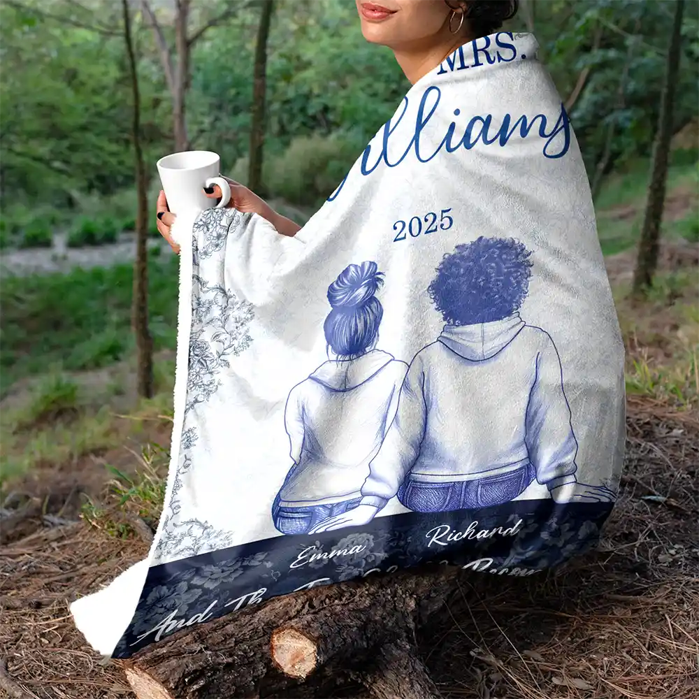 Gift For Couples,Wedding Anniversary,Love - Couple First Anniversary And The Two Shall Become One - Personalized Fleece Blanket, Sherpa Blanket