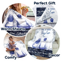 Gift For Couples,Wedding Anniversary,Love - Couple First Anniversary And The Two Shall Become One - Personalized Fleece Blanket, Sherpa Blanket