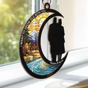 Gift For Couples,Old Couples,Gift For Husband,Gift For Wife,Love - Couple I Choose You From Our First Kiss - Personalized Window Hanging Suncatcher Ornament