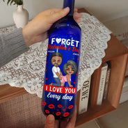 Old Couples,Gift For Husband,Gift For Wife,Gift For Boyfriend,Gift For Girlfriend,Love - Couple I Love You Every Day - Personalized Bottle Lamp