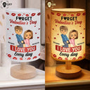 Gift For Couples,Old Couples,Gift For Husband,Gift For Wife,Gift For Boyfriend,Gift For Girlfriend,Love - Couple I Love You Every Day - Personalized Fabric Lamp