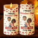 Gift For Couples,Old Couples,Gift For Husband,Gift For Wife,Gift For Boyfriend,Gift For Girlfriend,Love - Couple I Love You Every Day - Personalized Flameless LED Candle