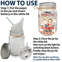 Gift For Couples,Old Couples,Gift For Husband,Gift For Wife,Gift For Boyfriend,Gift For Girlfriend,Love - Couple I Love You Every Day - Personalized Mason Jar Light