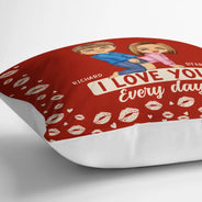 Gift For Couples,Old Couples,Gift For Husband,Gift For Wife,Gift For Boyfriend,Gift For Girlfriend,Love - Couple I Love You Every Day - Personalized Pillow