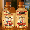 Gift For Couples,Old Couples,Gift For Husband,Gift For Wife,Gift For Boyfriend,Gift For Girlfriend,Love - Couple I Love You Every Day - Personalized Short Bottle Light