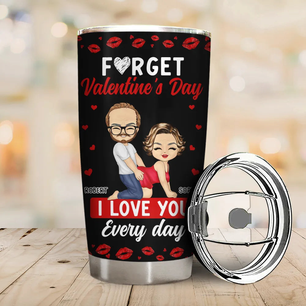 Old Couples,Gift For Husband,Gift For Wife,Gift For Boyfriend,Gift For Girlfriend,Love - Couple I Love You Every Day - Personalized Tumbler
