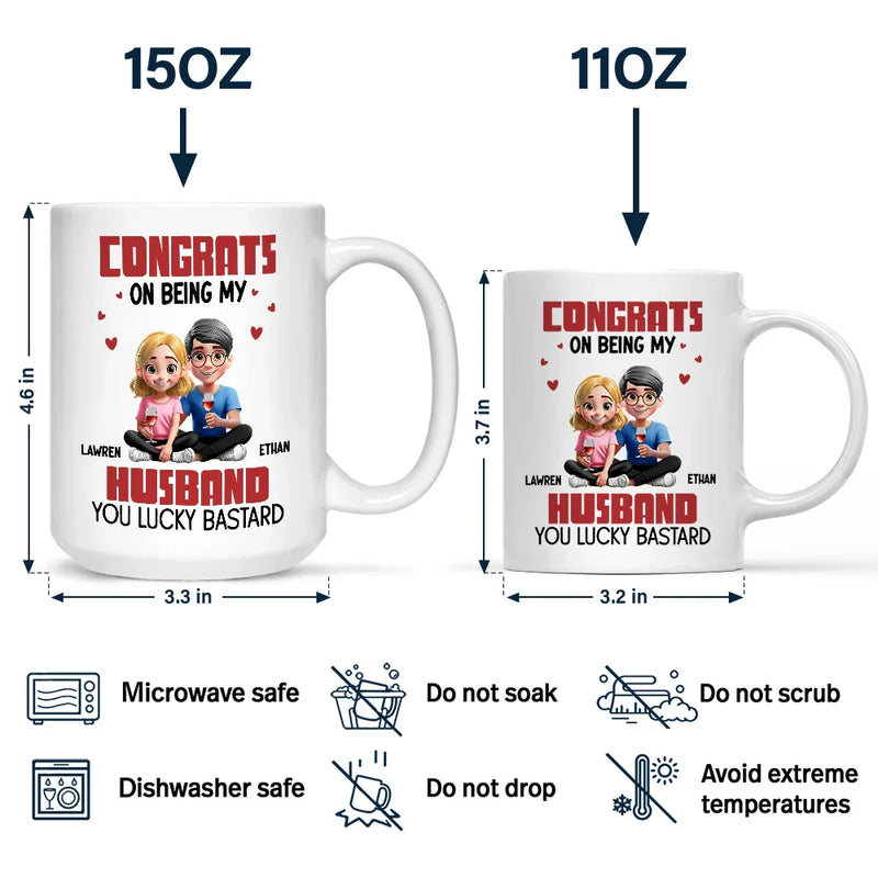 Gift For Couples, Gift For Husband, Gift For Wife, Gift For Boyfriend, Gift For Girlfriend, Happy - Couple I'm Yours No Returns Or Refunds - Personalized Mug