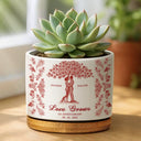Wedding Anniversary,Gift For Couples,Gift For Husband,Gift For Wife,Happy - Couple Love Grows, Wedding Anniversary Gift - Personalized Ceramic Plant Pot