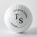 Golf, Gift For Couples, Gift For Husband, Gift For Boyfriend, LGBT, Non-Eng - Couple Monogram With Names - Personalized Golf Ball