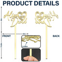 Wedding Anniversary, Gift For Couples, Gift For Husband, Gift For Wife, Gift For Boyfriend, Gift For Girlfriend, Happy - Couple Name With Heart Anniversary Wedding Date - Personalized Cake Topper