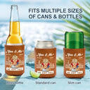 Gift For Couples,Gift For Husband,Gift For Wife,Gift For Boyfriend,Gift For Girlfriend - Couple Promise Always By Your Side - Personalized Leather Can Cooler