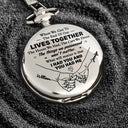 Gift For Couples, Old Couples, Gift For Husband, Gift For Wife, Love - Couple When We Get To The End Of Our Lives - Personalized Pocket Watch