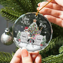 Christmas, Gift For Couples, Gift For Husband, Gift For Wife, Gift For Boyfriend, Gift For Girlfriend, Happy - Couple You Will Forever Be My Always - Personalized Circle Glass Ornament