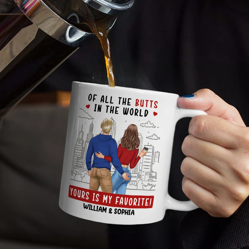 Gift For Wife,Gift For Girlfriend,Love - Couple Yours Is My Favorite - Personalized Mug