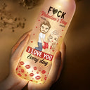 Old Couples,Gift For Husband,Gift For Wife,Gift For Boyfriend,Gift For Girlfriend,Love - Couple I Love You Every Day - Personalized Bottle Lamp