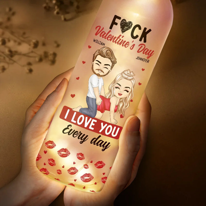 Old Couples,Gift For Husband,Gift For Wife,Gift For Boyfriend,Gift For Girlfriend,Love - Couple I Love You Every Day - Personalized Bottle Lamp