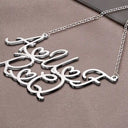 Gift For Couples,Love,Gift For Bestie - Couples Best Friends Initials Sign Name - Personalized Letter Necklace