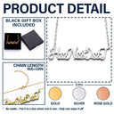 Gift For Couples,Love,Gift For Bestie - Couples Best Friends Initials Sign Name - Personalized Letter Necklace