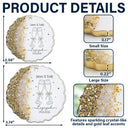 Romantic,Gift For Couples,Wedding,Icon - Couples Married Engaged - Personalized Resin Ornament