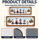 Sentimental,Christmas,Family,Vector - Cozy Family Christmas Gathering - Personalized Runner Rug