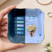 Gift For Wife,Gift For Girlfriend,Gift For Yourself,Gift For Women,Gift For Aunt,Gift For Mother,Gift For Grandma,Gift For Daughter,Gift For Sisters,Gift For Bestie,Happy,Christian,Non-Eng,Icon - Created With A Purpose Birth Month Flower - Personalized Ring Dish